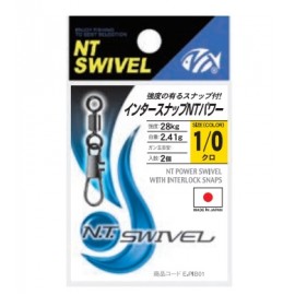 NT Power Swivel with Interlock Snap, Black - E.PIB