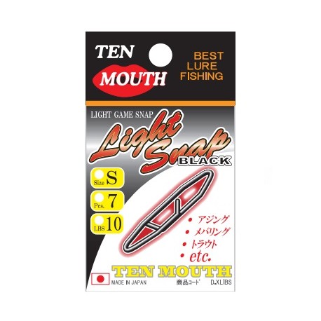 NT Ten Mouth Light Snap, Black - D.XLIB